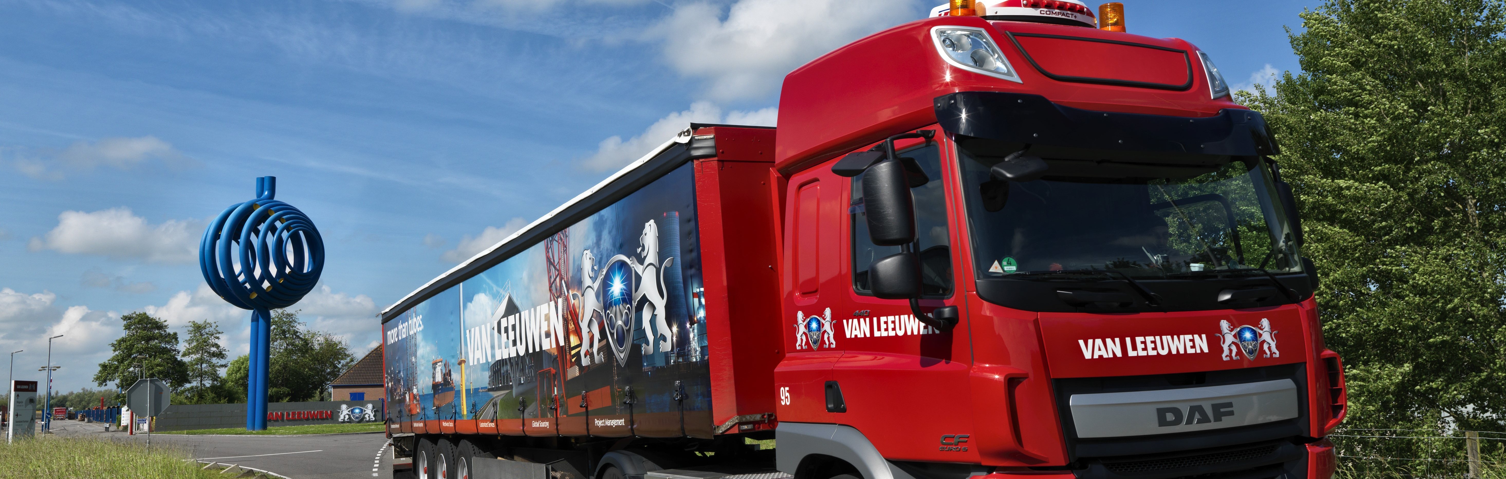 Van Leeuwen Truck leaving warehouse